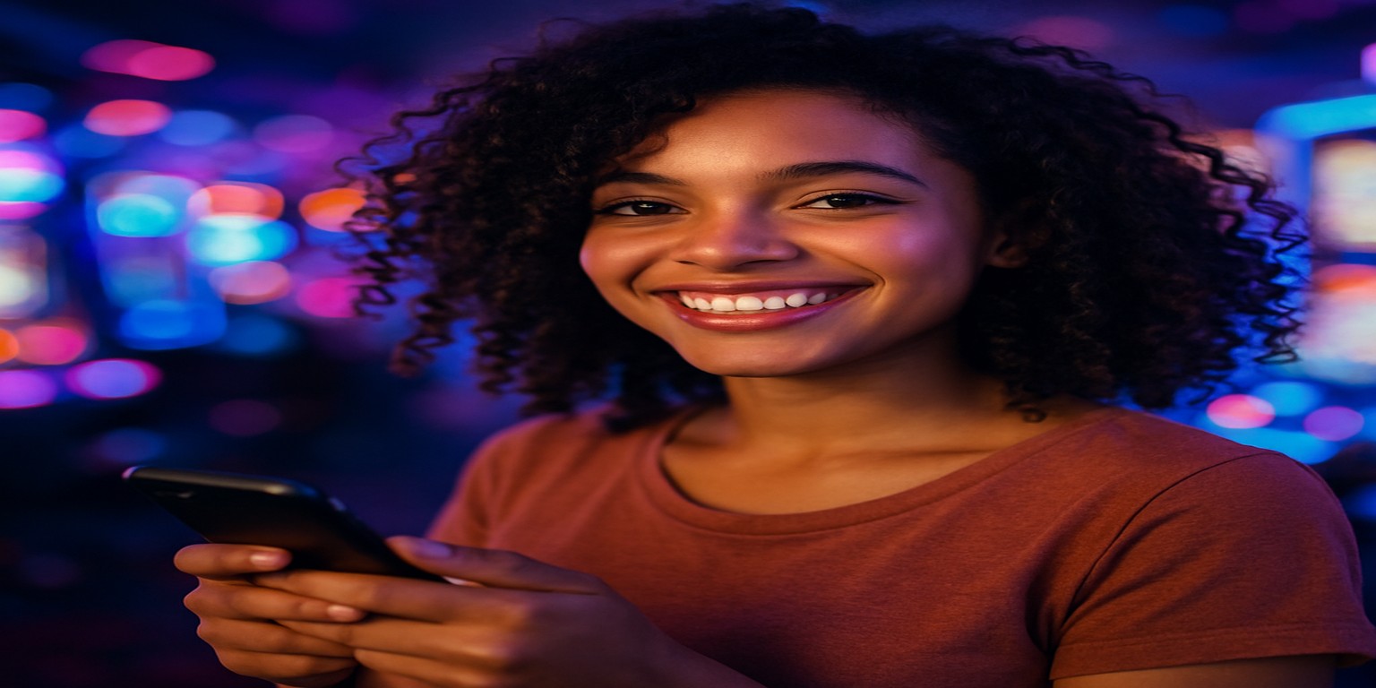 bk3 অ্যাপটি ব্যবহার করছেন একজন নারী