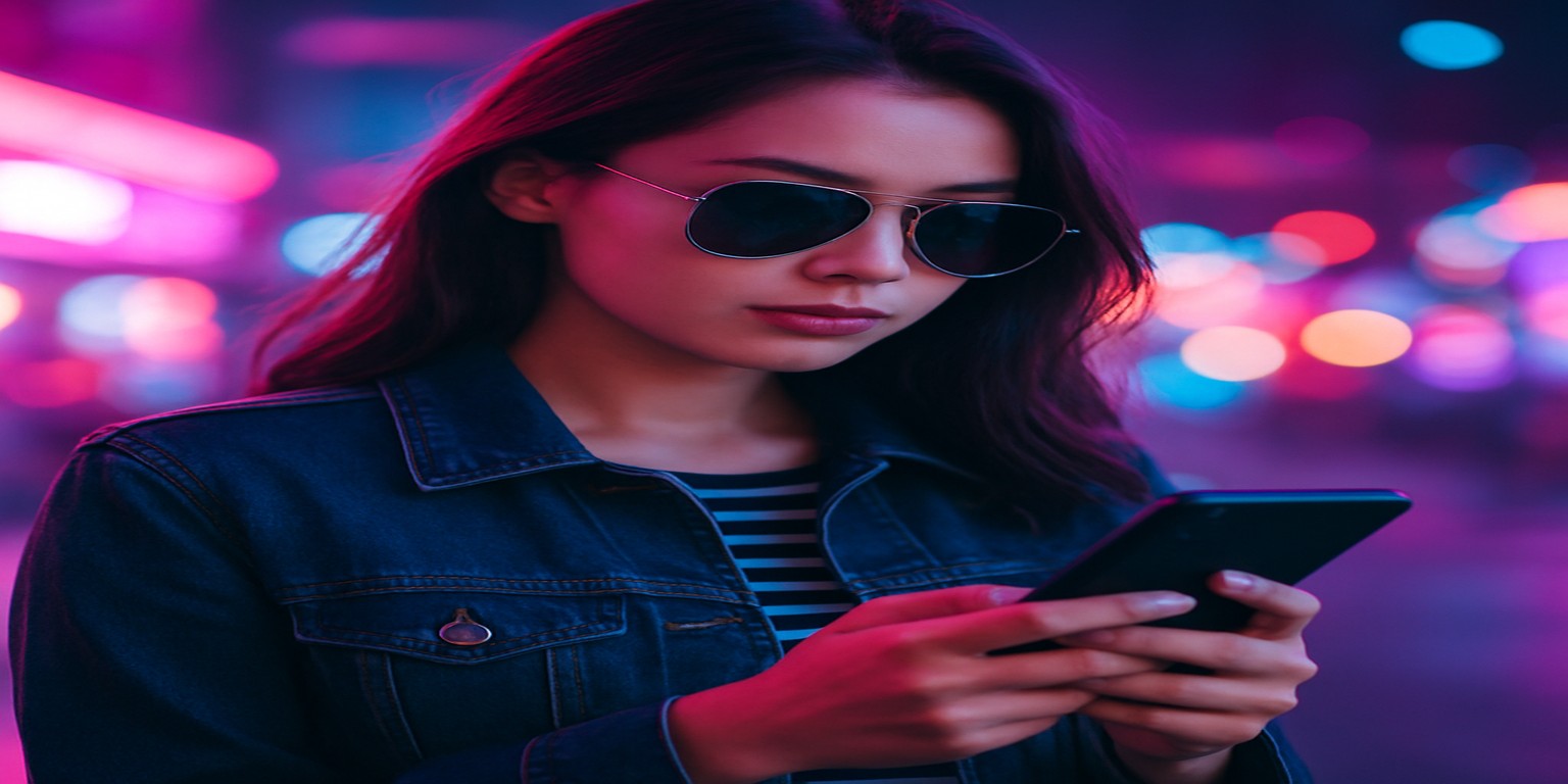 একজন নারী অ্যাভিয়েটর গেম উপভোগ করছেন